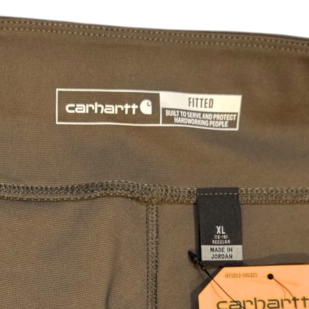 CARHARTT Force Fitted Lightweight Ankle Length Leggings Pockets NWT XL 16/18 - Picture 5 of 13